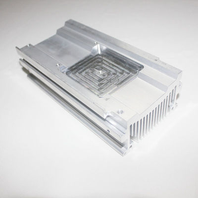 Electronic Heat Dissipation Aluminum Profile Heat Sink CNC Machining Silver Black Customized Components for Heat Transfer