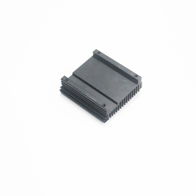 CNC Black Anodized Aluminum Heat Sink , T Profile Extruded Aluminum Heatsinks